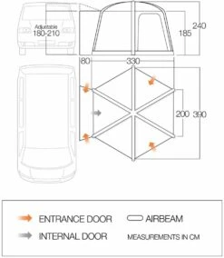 Outlet Camping Store -Outlet Camping Store vango 2019 awnings floorplan airhub hexaway low