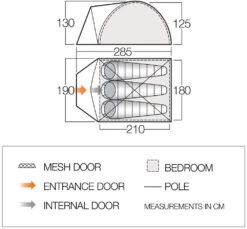 Vango Alpha 300 Tent (2021) -Outlet Camping Store vango 2020 tents floorplan alpha 300