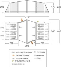 Vango Airbeam Vango Vesta Air 850xl Tent (2023) Bundle -Outlet Camping Store vango 2022 tents floorplan vesta air 850xl