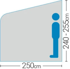 Westfield Vega 330 Performance Air Porch Awning (240 - 255cm) -Outlet Camping Store vega 6 midsize