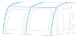 Westfield Mars 330 Motorhome Fixed Air Awning (245 - 260cm) -Outlet Camping Store vega 8 midsize 2 1