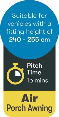 Westfield Vega 330 Performance Air Porch Awning (240 - 255cm) -Outlet Camping Store vega 9 midsize